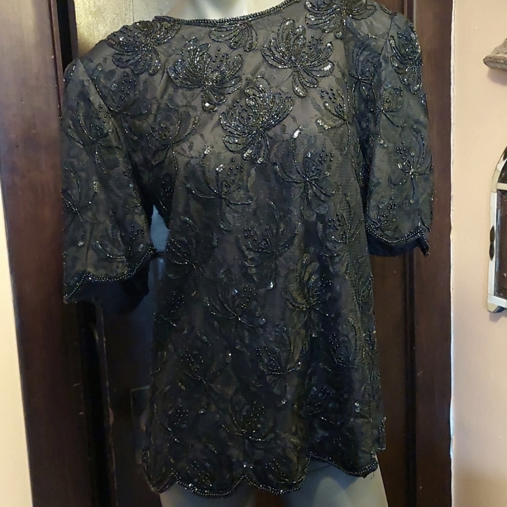 Vintage beaded top